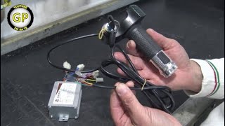 How to Connect a Control Unit and Accelerator of an Electric Scooter  DIY