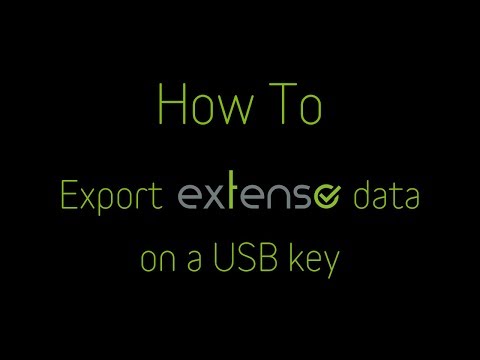 Extenso • How To - USB Key data export