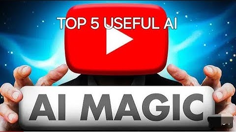 Top 5 useful AI make a you tube video #futurevisionai