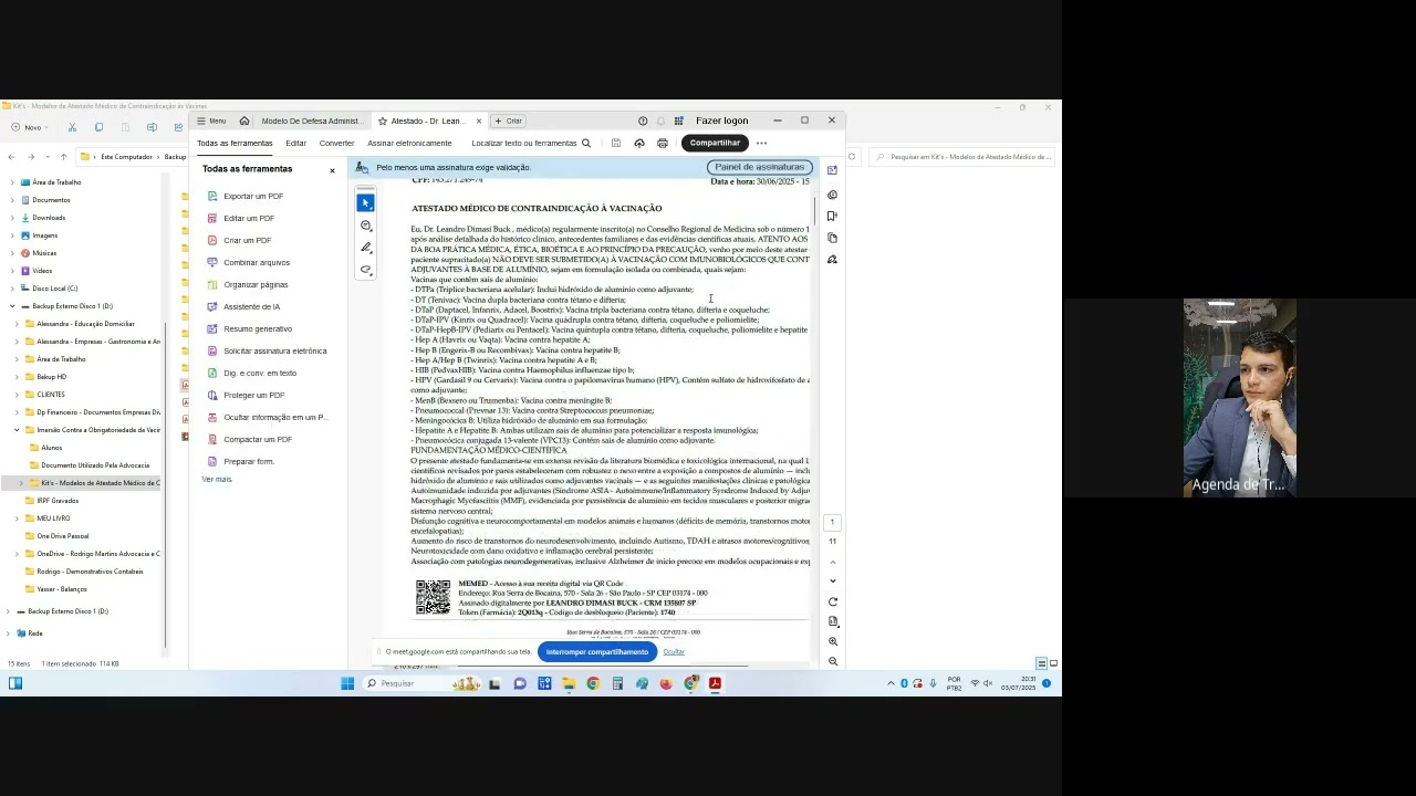 Aula 03 - Entenda como é a Defesa Administrativa Contra a Obrigatoriedade da Vacinação da Advocacia