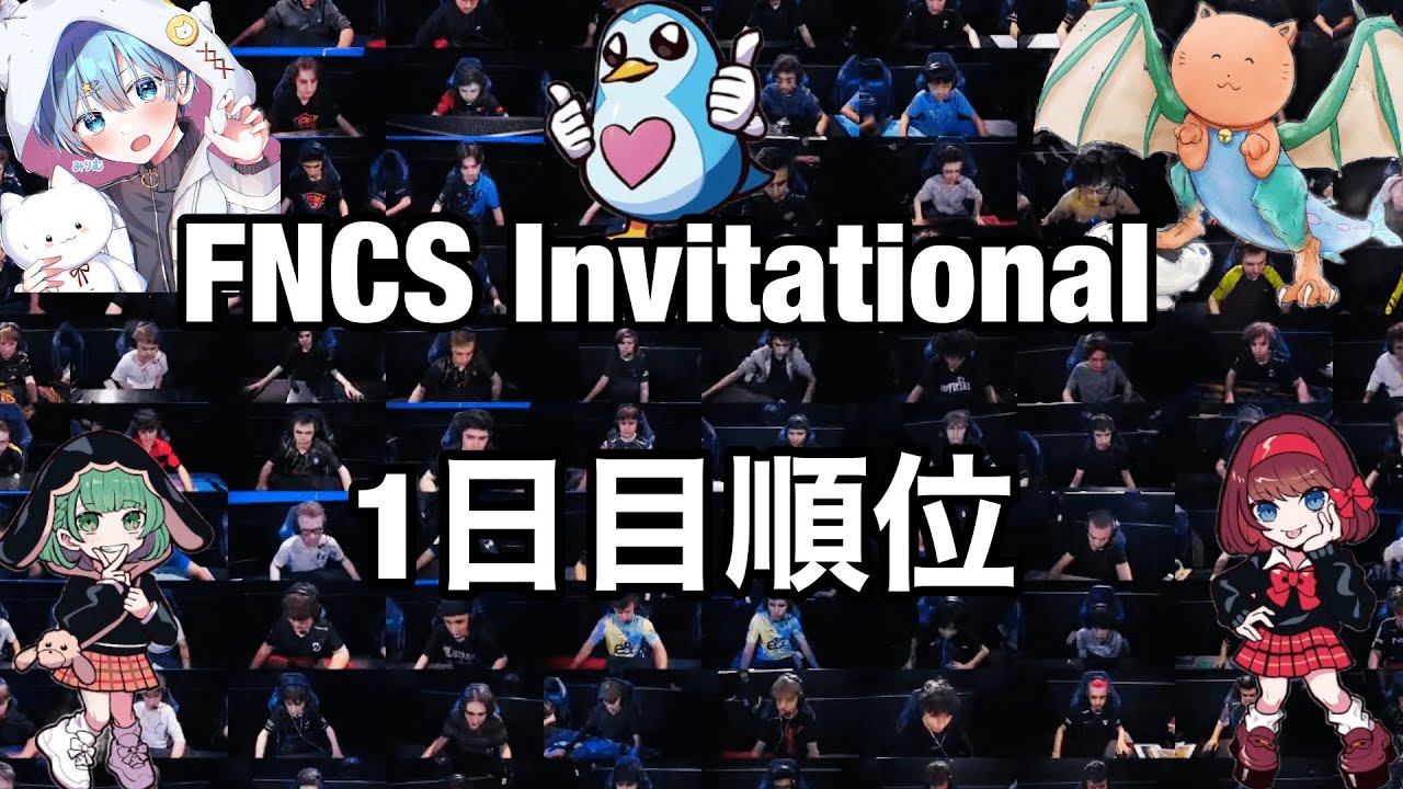 フォートナイト世界大会1日目順位【FNCS Invitational】【フォート