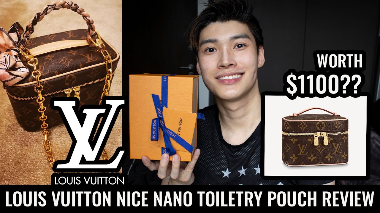 Louis Vuitton Nice Nano VS Nice Mini  Pros & Cons + MOD SHOTS // Louis  Vuitton Toiletry Pouch 