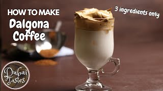 Making 3 Ingredient Dalgona Coffee, The Tiktok Hyped Coffee | Quarantine Ideas