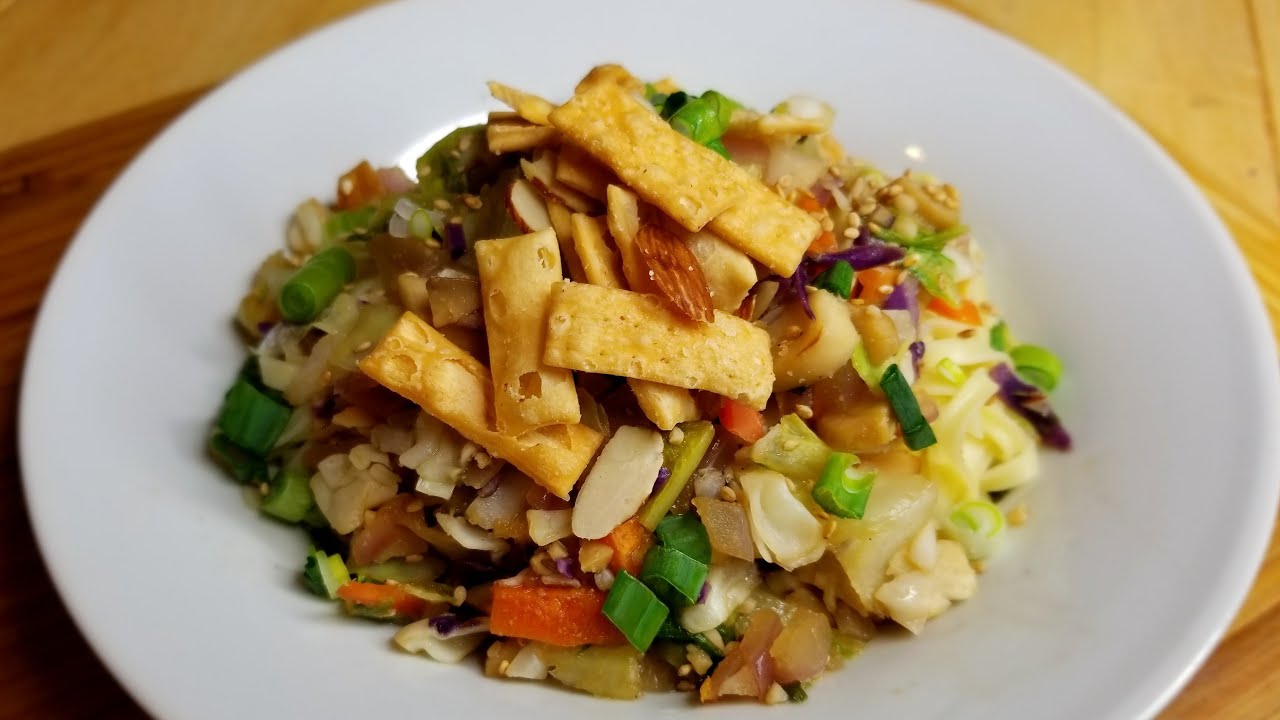 Live Cooking Show Vegan Egg Roll Bowl YouTube