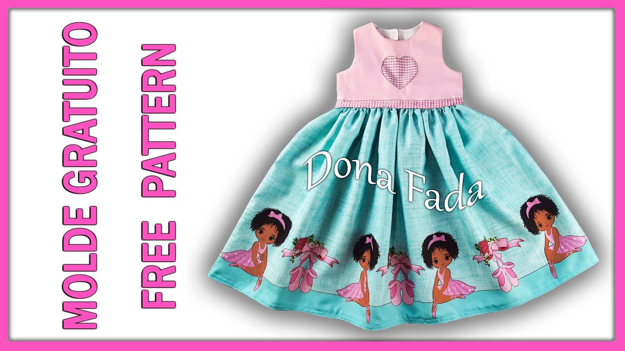 Vestido Dois Corações – Alteração do Vestido Chevron  - 3 meses a 12 anos