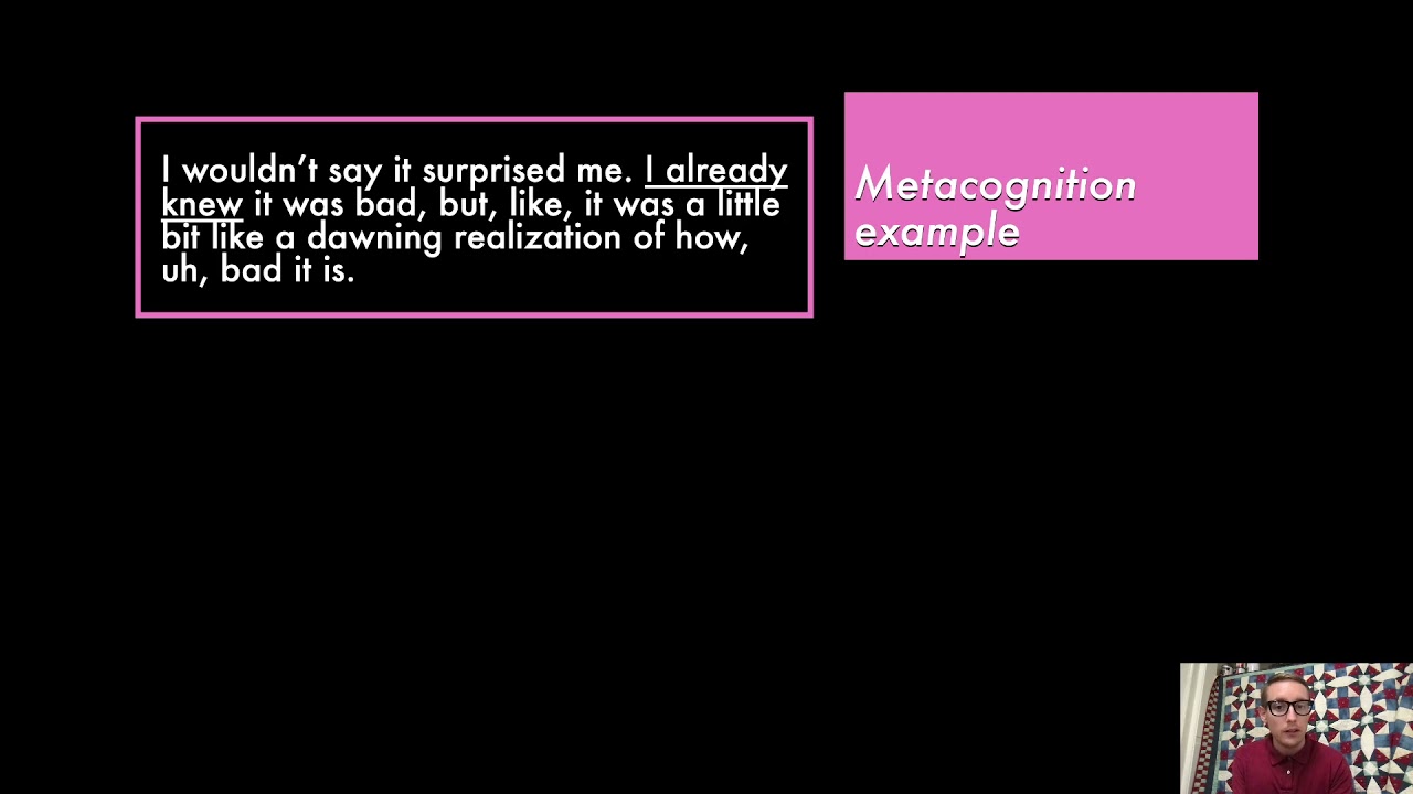 Students' Verbalized Metacognition during Computerized Learning