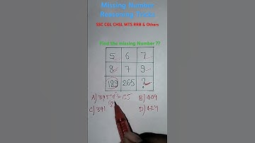 Find the missing number Short Tricks | #reasoning short tricks #ssc #ssccgl#sscgd #railway #sscchsl