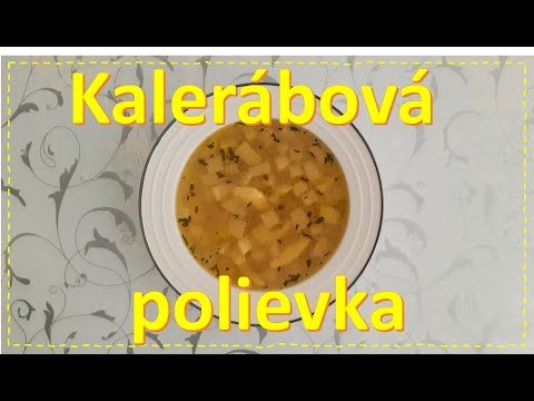 Kalerábová polievka s haluškami