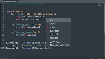 Build flashcards using class in Python | Python Examples | Python Coding Tutorial | Python Interview