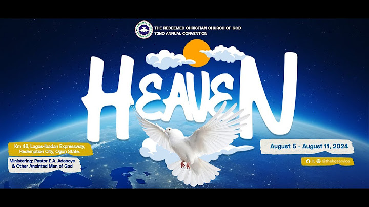 RCCG AUGUST 2024 ANNUAL CONVENTION WITH PASTOR E.A ADEBOYE || HEAVEN || DAY 2 || AUGUST 06, 2024 ||