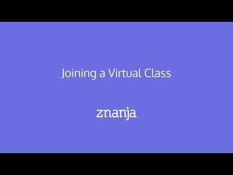 Joining a Virtual Class