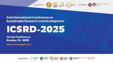 2nd International Conference on Sustainable Research and Development (ICSRD-25) Teaser