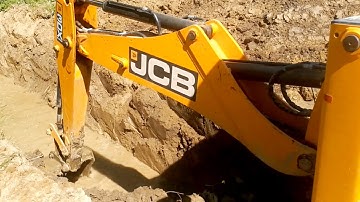Amazing!!! JCB Backhoe Machine Making Diversion Of River For Bridge Construction - JCB 3Dx