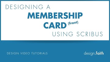 Church Membership Card (Front Side) Tutorial | Scribus Design Tutorials by Design.Faith