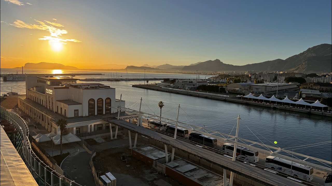 LIVE SAILAWAY PALERMO SICILY ITALY STAR PRINCESS PART TWO 2