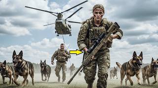 “LEAVE THEM DOGS!” They Abandoned 7 K9s — Then The Female Sniper Defied Orders To Save Them