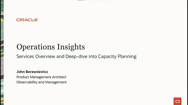 Capacity Planning & Operations Insights Automation