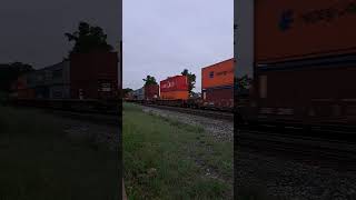 CSX Intermodal Freight train at Ridgefield Park NJ