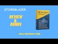 Storeblazer Review and Bonus