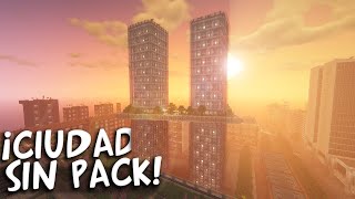 Minecraft: LA MEJOR CIUDAD SIN TEXTUREPACK QUE HE VISITADO!