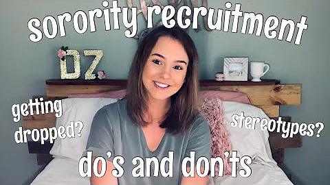 sorority recruitment | things i wish i knew before...