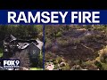 MN house fire spreads to nearby swamp: Aerial video