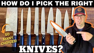 KITCHEN KNIVES 101: How to Pick Out Kitchen Knives? What Knife Do You REALLY Need?