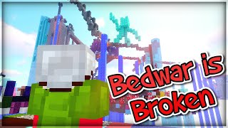 Bedwars with the weirdest texture pack