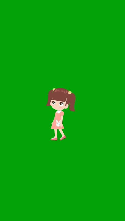 GREEN SCREEN animasi anak berjalan