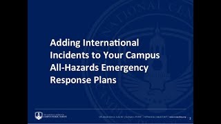 Adding International Incidents to Your Campus All-Hazard Emergency Response Plans