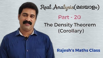 The Density theorem - corollary