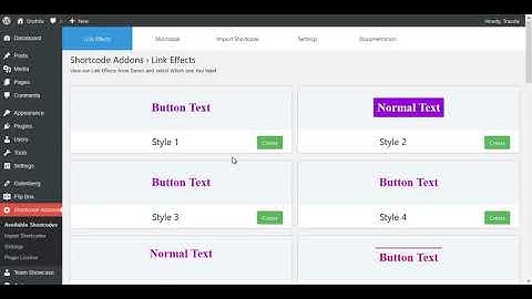 Shortcode Addons - Link effects Wordpress Addons Plugin