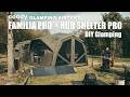 coody エアテント FAMILIA PROとHUB SHELTER PROの連結で大空間の中セルフグランピング｜4K ASMR｜Re:lux BASECAMP｜BougeRV T1 ランタン