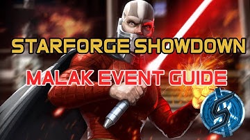 Starforge Showdown - MALAK UNLOCK GUIDE (Light Side) | Star Wars: Galaxy of Heroes