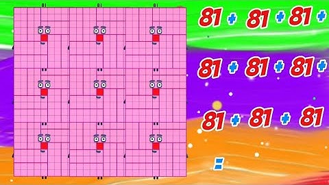 Negen gelijke kwadraten optellen | Leren tellen en optellen | Wiskundige magie voor kinderen | Nu...
