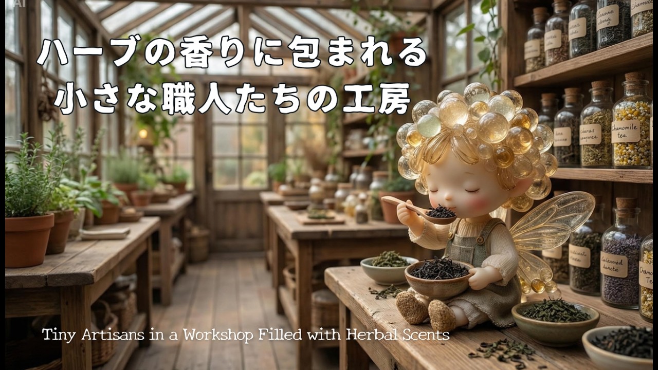ハーブの香りに包まれる小さな職人たちの工房｜ASMR
