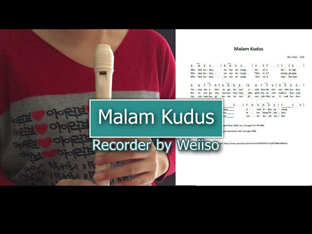 Tutorial Malam Kudus (Christmas Music with Recorder by WEIISO), Lagu Rohani Masa Natal class=