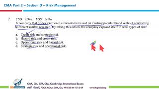 CMA Part 2 Extensive Review (Section D) MCQs