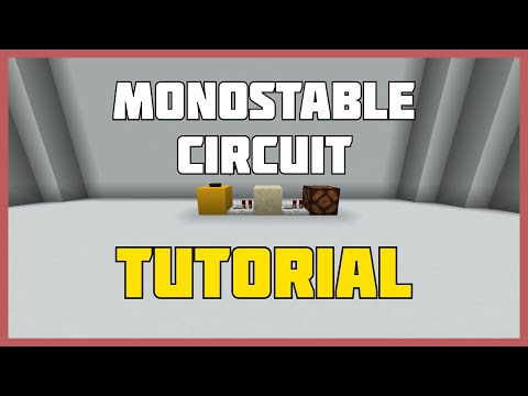 Minecraft 1.18 Monostable Circuit Tutorial