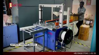 Automatic Strapping Machine | Carton Box Tapping Combo Line | Live Demo Video | Coimbatore