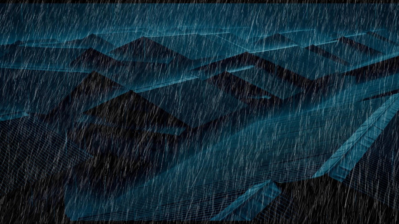 No Ads Rain Sounds for Sleeping - ASMR Continuous Rainstorm for Nighttime Sleep