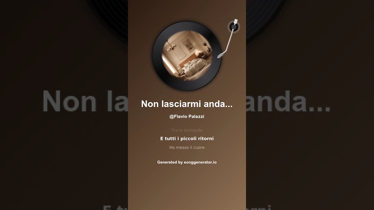 Non lasciarmi andare via
