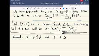 Advanced graph theory 2020, Lecture 3-3, Network flows and f-factors