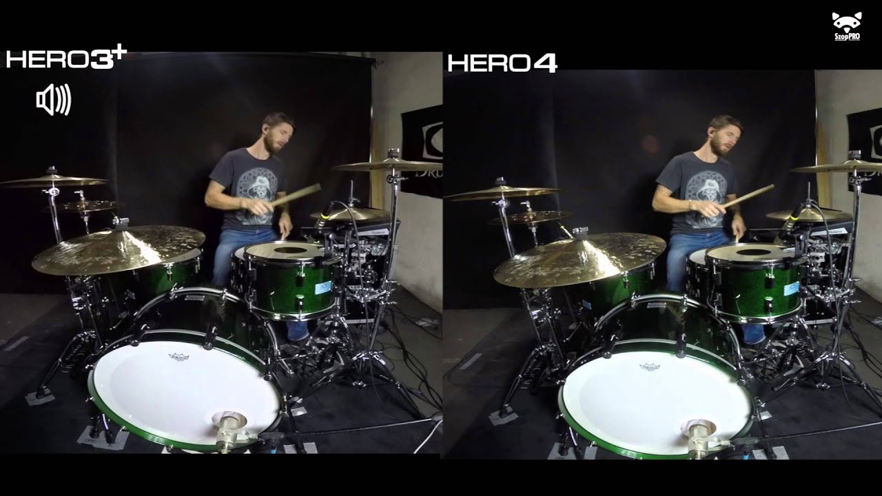 Test GoPro 3+ & GoPro 4 sound Szopix
