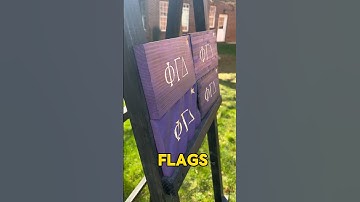 We think these custom Fraternity/Sorority Wood Flags are gonna be a hit! #frat #fraternity #sorority