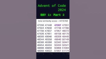 Advent of Code | Day 1: Historian Hysteria | Part 2 | Visualization
