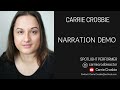 Carrie Crosbie Voice Over - Narration Demo