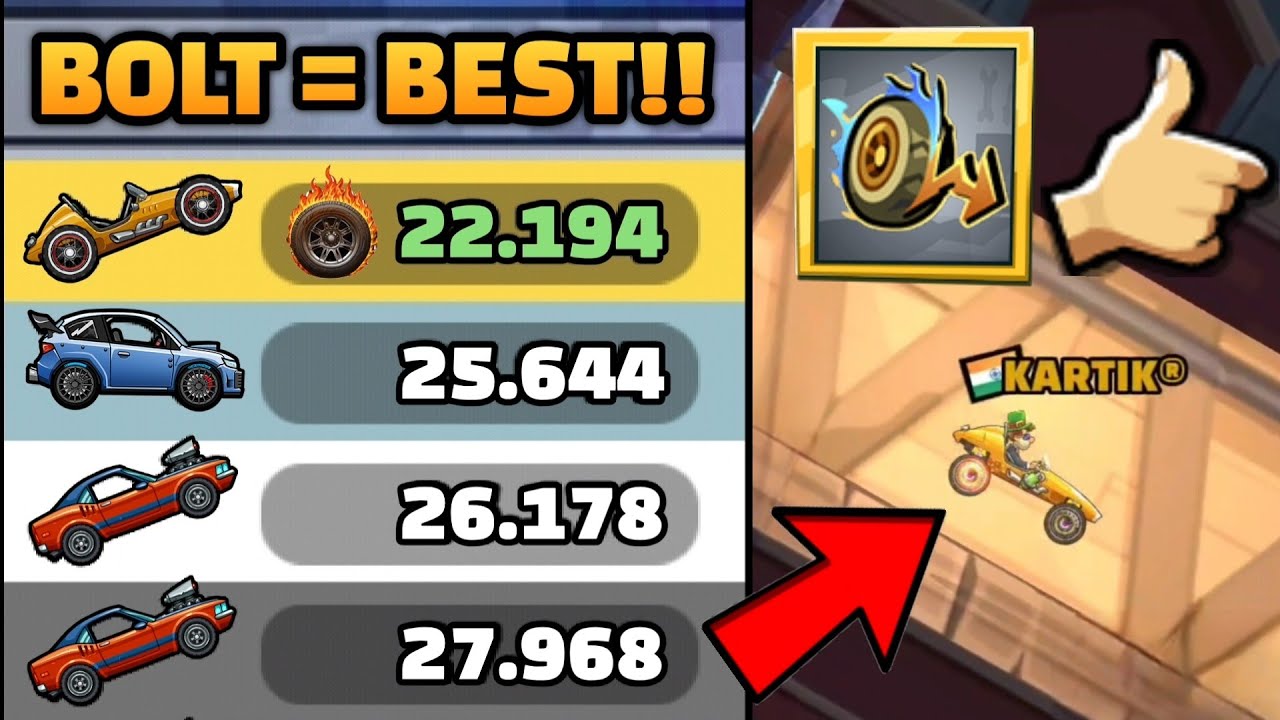 BOLT BECAME THE BEST AFTER MASTERY!! 🤩🚀 IN COMMUNITY SHOWCASE - Hill Climb Racing 2