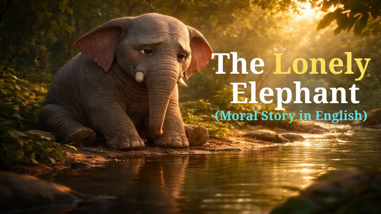 The Lonely Elephant | Moral Story About Being Different in English