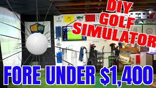 Converting My Garage Into a Home Golf Simulator For Under $1,400